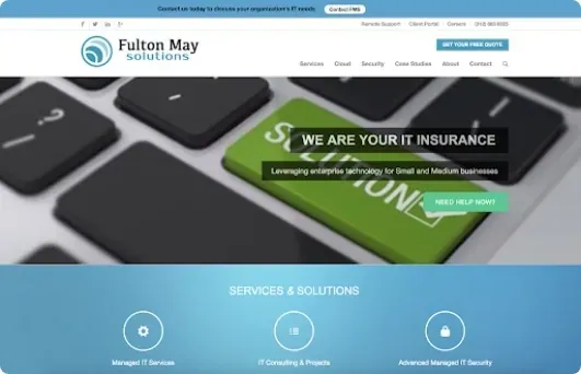 Fulton May website